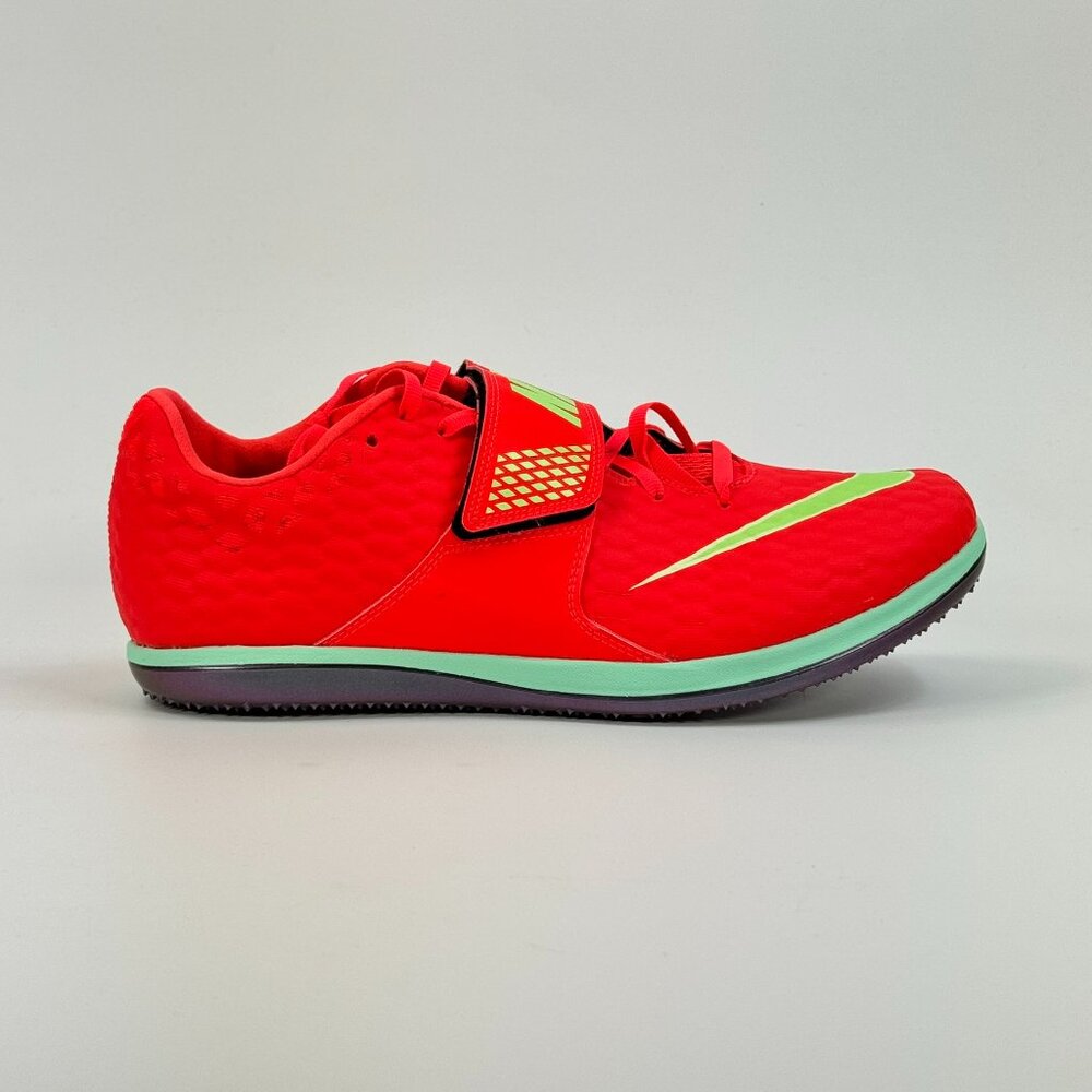 Nike High Jump Elite 'Bright Crimson Lime Blast' FZ9636-600 Track size 10